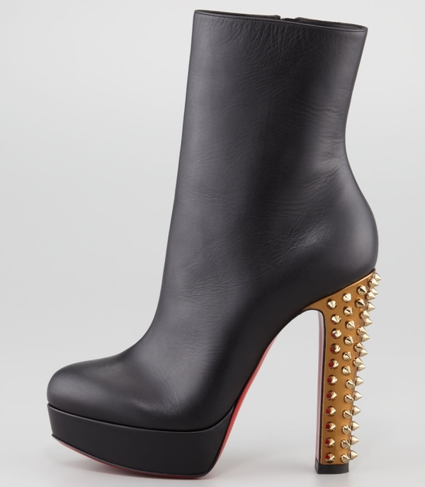 Christian Louboutin Taclou Spiked-Heel Booties