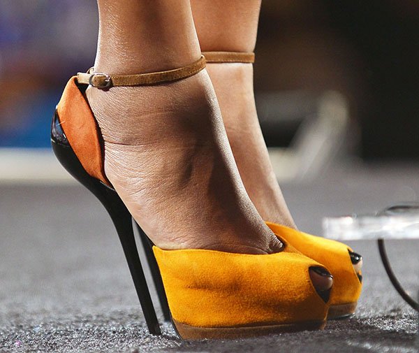 Gabrielle Union tortured her feet in towering stilettos