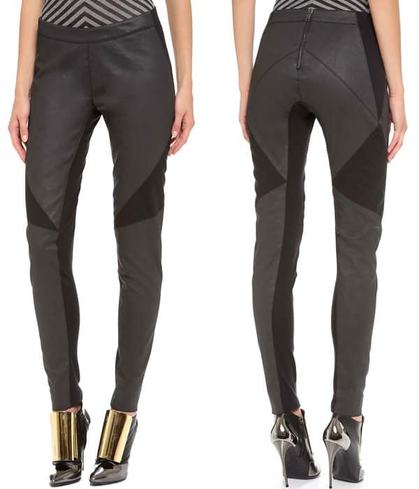 Gareth Pugh Light Seamed Leggings