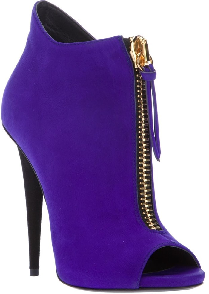 Giuseppe Zanotti Design zipped peep toe bootie