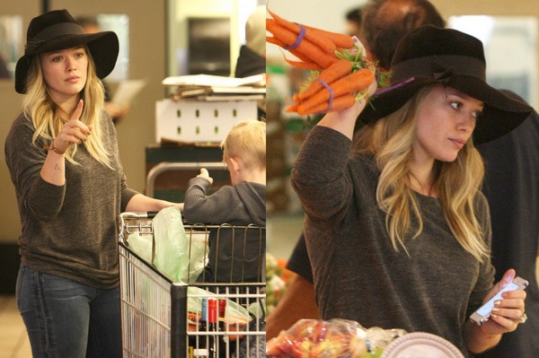 Hilary Duff shopping at Whole Foods Market in Beverly Hills, California, on December 6, 2013