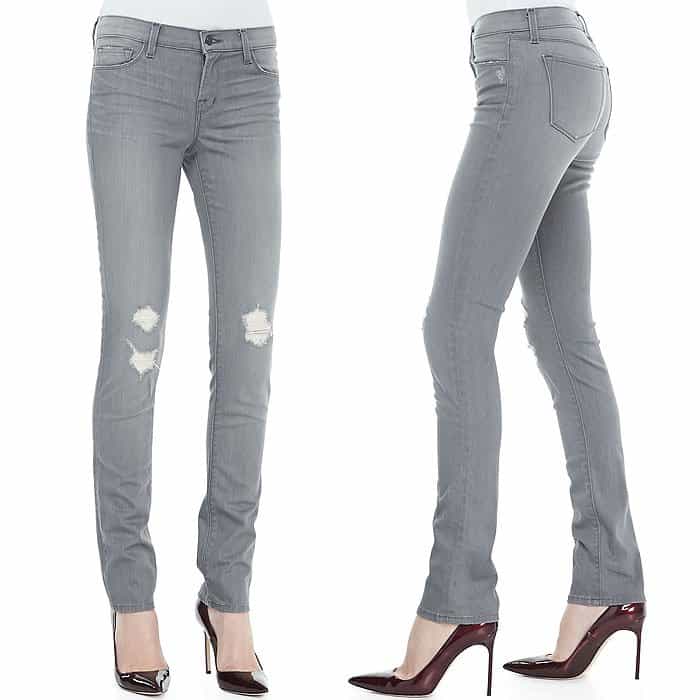 J Brand "8112" Mid-Rise Rail Jeans in Cliche