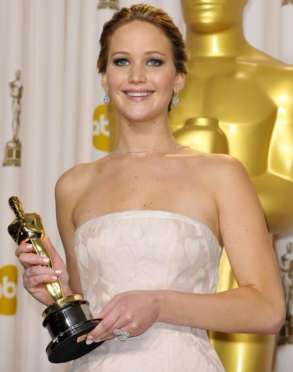 Jennifer Lawrence won the Academy Award for her role in 'Silver Linings Playbook' at the 85th Annual Oscars