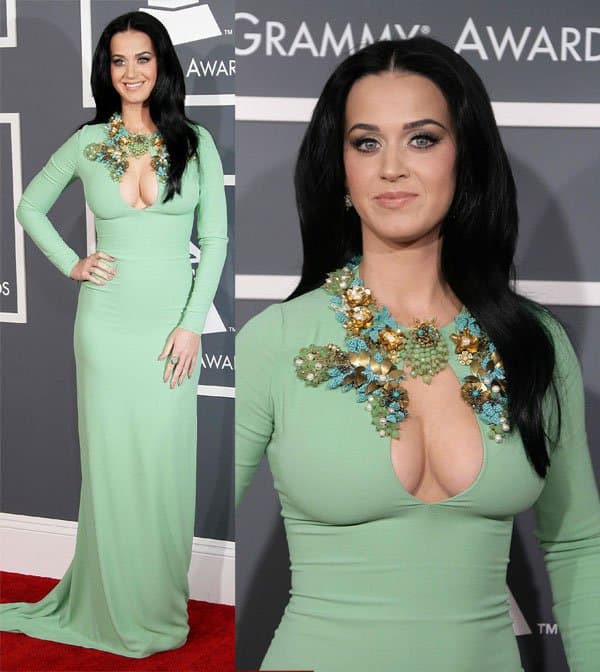 Katy Perry at the 55th Annual Grammy Awards held at the Staples Center in Los Angeles on February 10, 2013