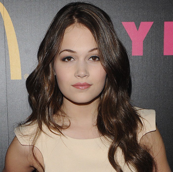 Kelli Berglund with long curly hair