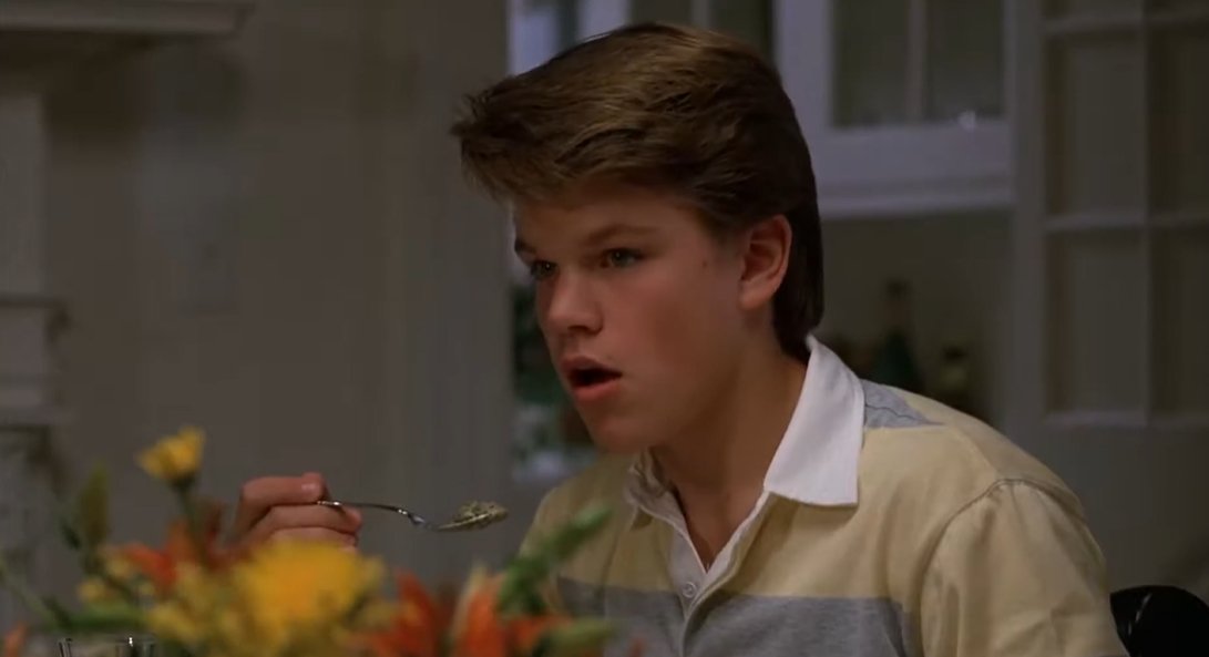 Matt Debut was just 18 years old when he made his movie debut with a small role in Mystic Pizza