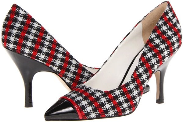 Nine West 'Ansah' Pumps in Black/Red Multi Fabric