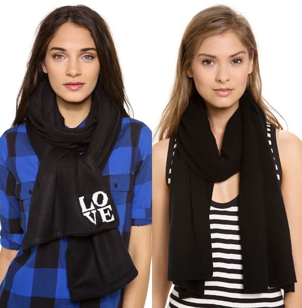 Plush Love Scarf and Bop Basics Cashmere Scarf