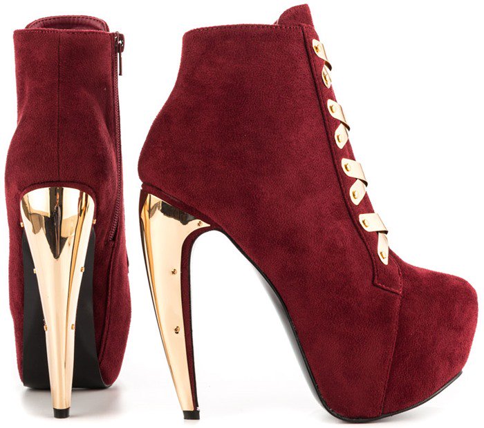 Privileged 'Surrender' Boots in Red