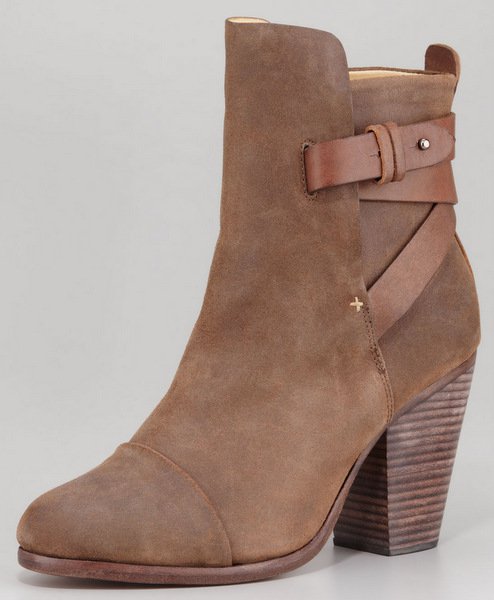 Rag & Bone Kinsey Waxed Suede Bootie 