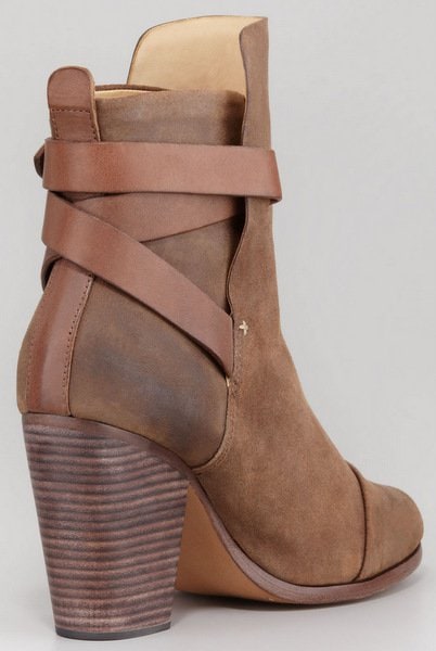 Rag & Bone Kinsey Waxed Suede Bootie 