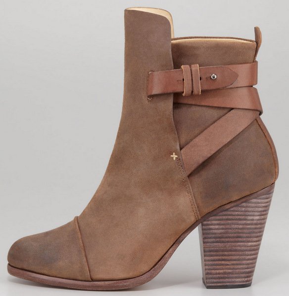 Rag & Bone Kinsey Waxed Suede Bootie