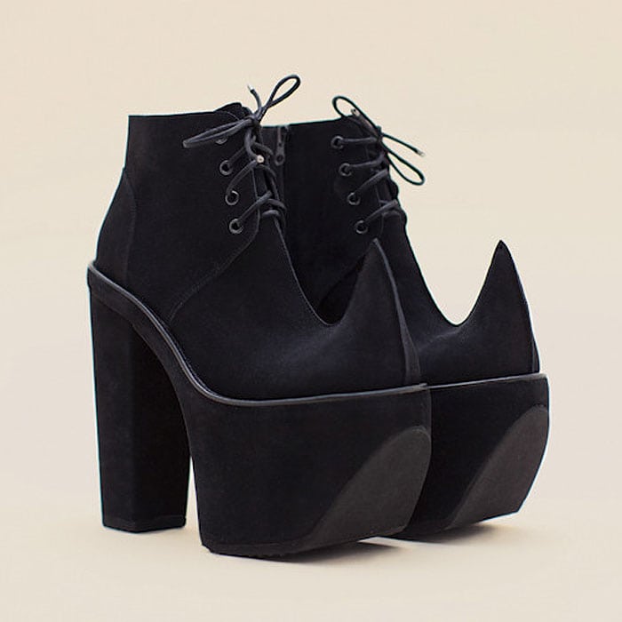 Robert Wun Number 7 Black Platform Boots