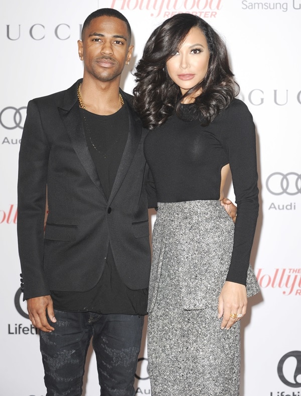 Sean Michael Anderson and Naya Rivera at The Hollywood Reporter's Women in Entertainment Breakfast
