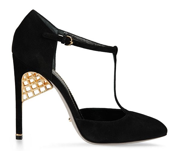 Sergio Rossi Armor T-Strap Pumps