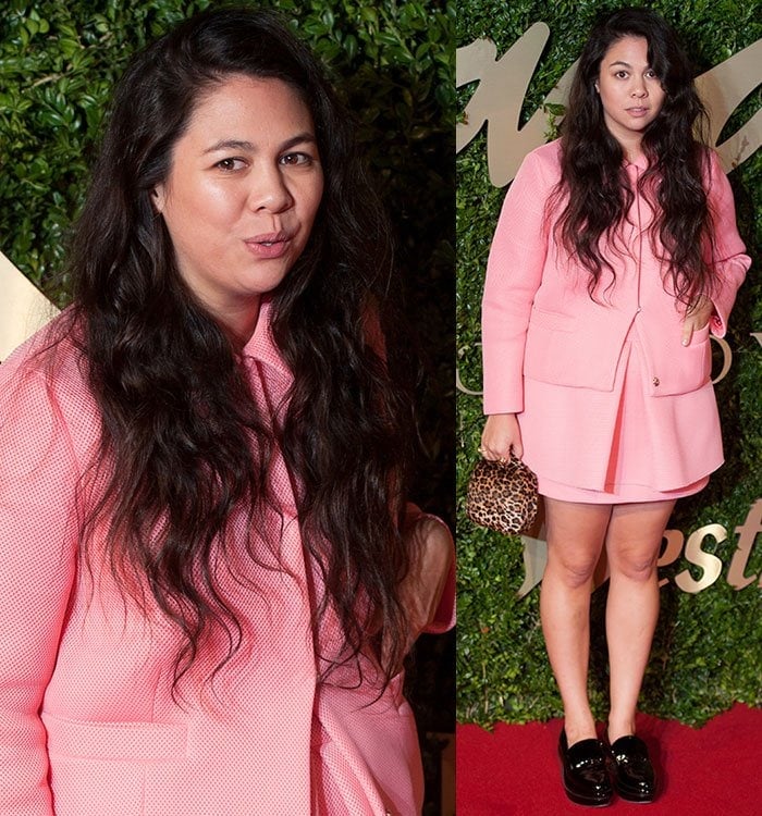 Simone Rocha wears pieces from her own collection at the 2013 British Fashion Awards