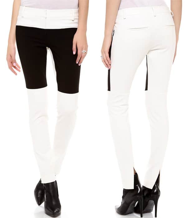 Tibi Seamed Skinny Pants