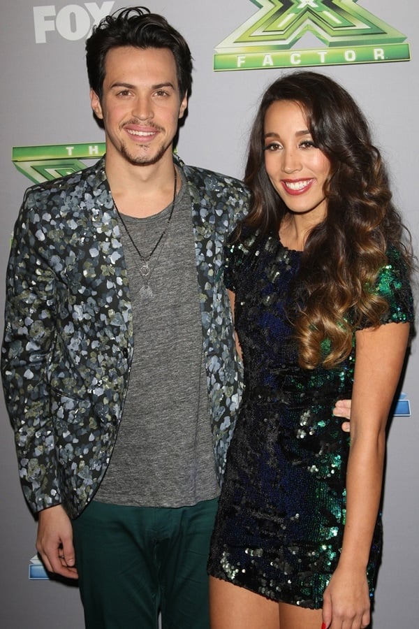 Alex Kinsey and Sierra Deaton at the X-Factor Season 3 coronation of the winner at CBS Studios