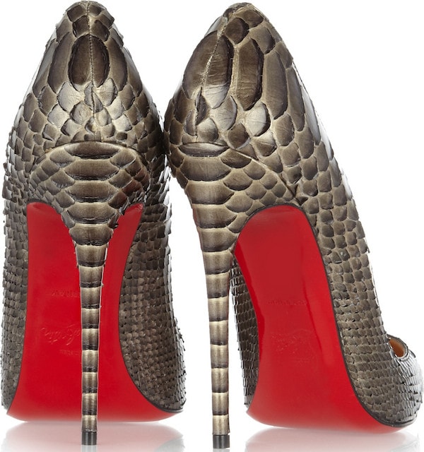 Christian Louboutin "So Kate" Python Pumps