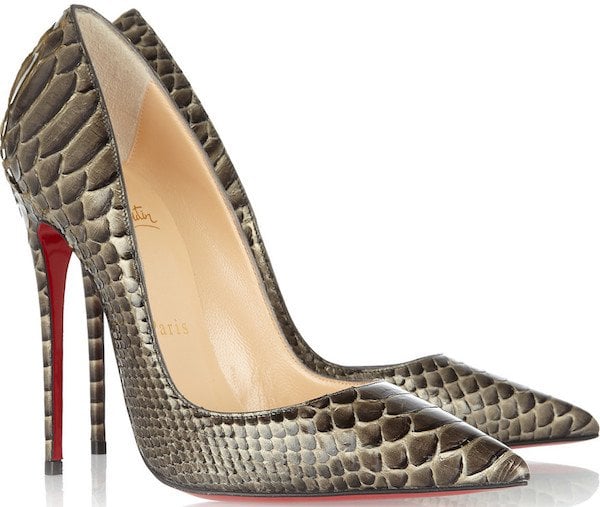 Christian Louboutin "So Kate" Python Pumps