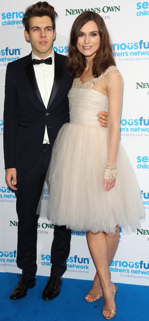 Keira Knightley with husband James Righton at the SeriousFun Children's Network Gala held at the Roundhouse in London, England, on December 3, 2013