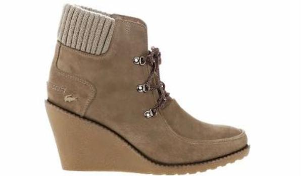 Lacoste Women's "Adalyn 2" Ankle Boots in Brown Suede