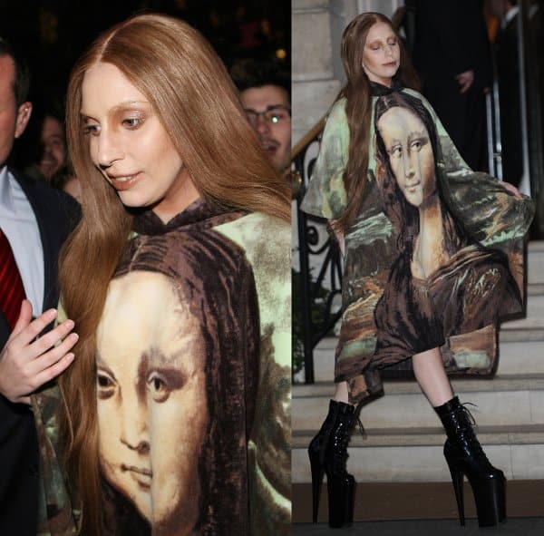Lady Gaga in Mona Lisa Dress