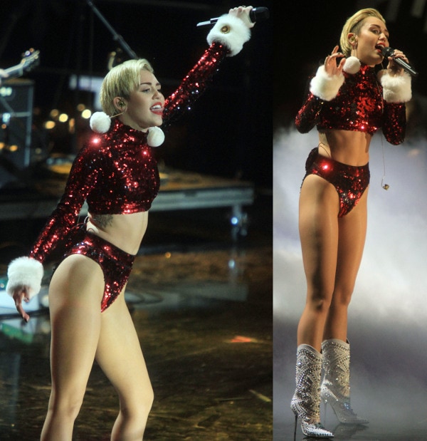 Miley Cyrus performs at the 2013 Jingle Ball