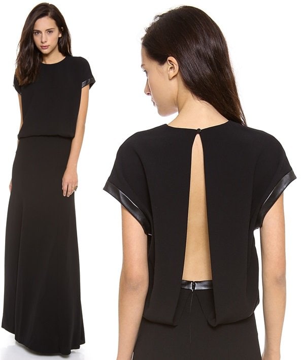 Robert Rodriguez Techno Crepe Gown