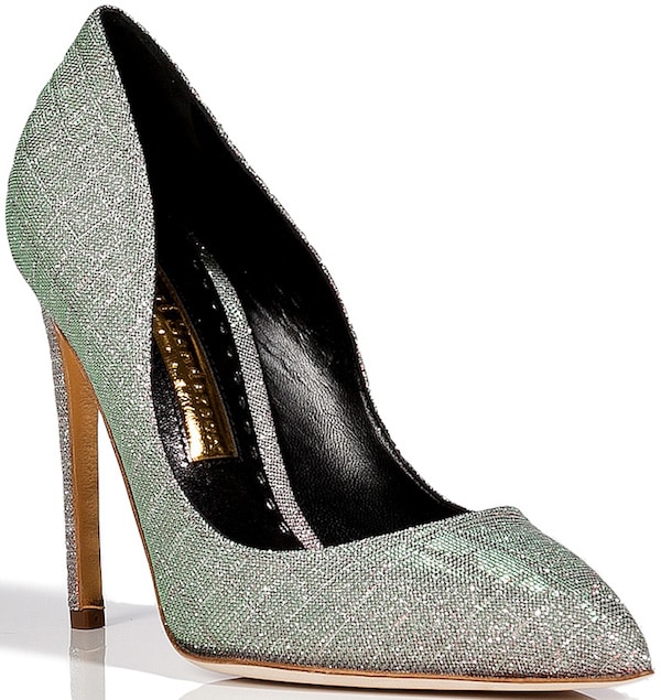 Rupert Sanderson "Elba" Metallic Pumps