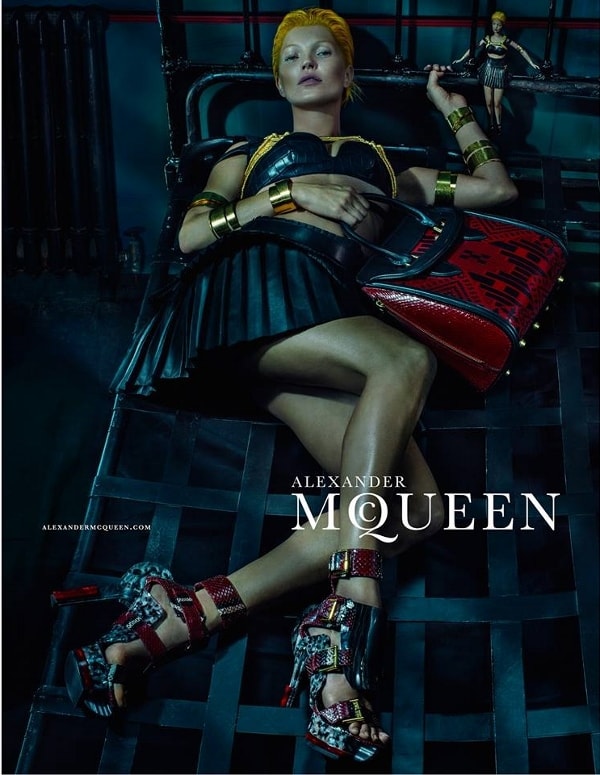 Kate Moss in the Alexander McQueen SS14 campaign