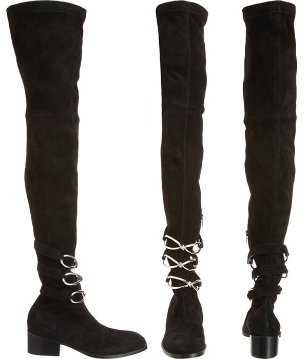 Balenciaga "Daim" Slim Over-the-Knee Boots