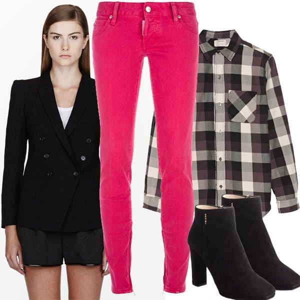 Pink jeans outfit inspired by Pippa Middleton