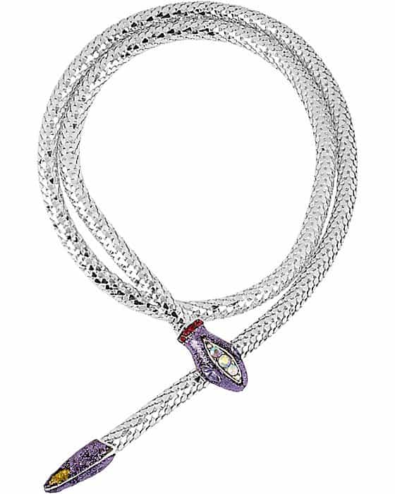 Betsey Johnson Iconic Amethyst Snake Wrap Necklace