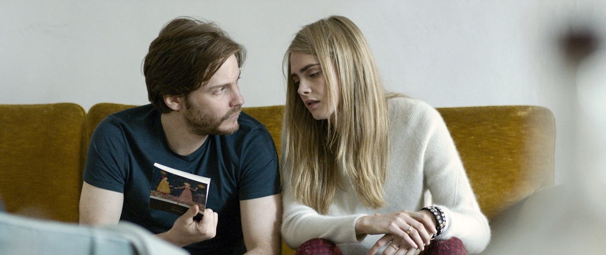 Daniel Brühl stars as Thomas and Cara Delevingne stars as Melanie in the 2014 British psychological thriller "The Face of an Angel"