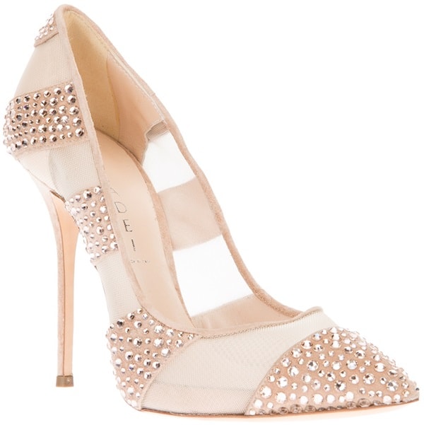 Casadei "Rodio Steelix" Pumps in Nude