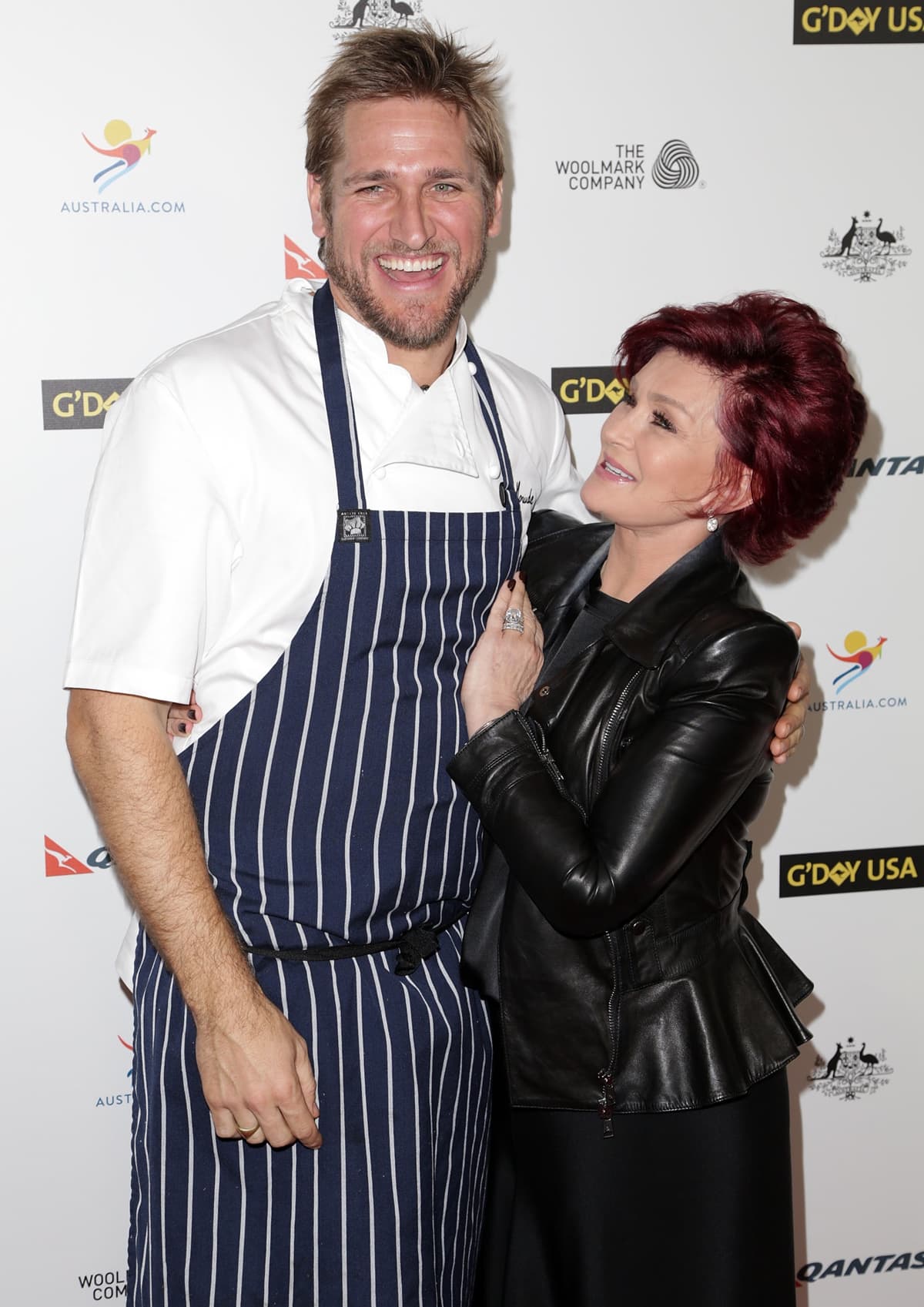 Australian celebrity chef Curtis Stone and TV personality Sharon Osbourne