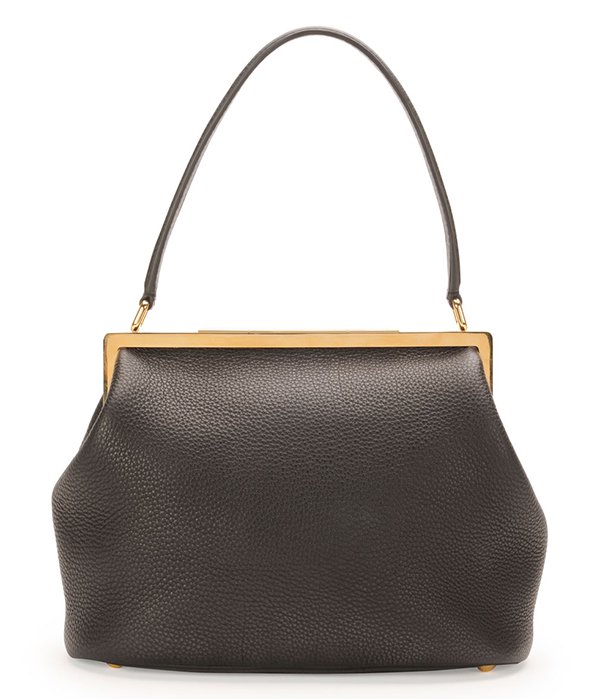 Dolce & Gabbana "Sara" Pebbled Frame Shoulder Bag