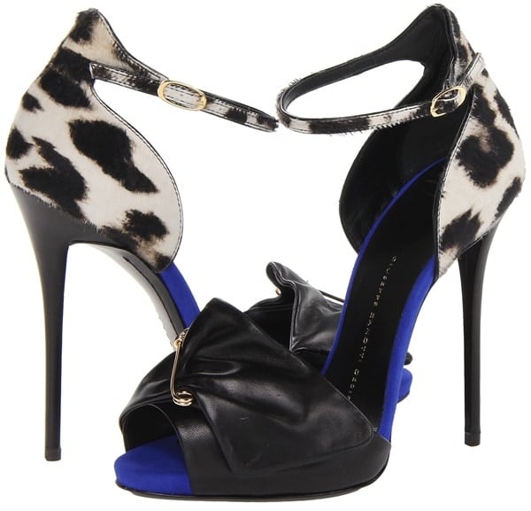 Printed Pony Giuseppe Zanotti Safety Pin Heels