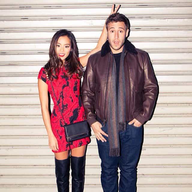 Jamie Chung and Bryan Greenberg in an Instagram pic taken when they attended the 2013 Victoria's Secret Fashion Show at the Lexington Avenue Armory in New York City on November 13, 2013 