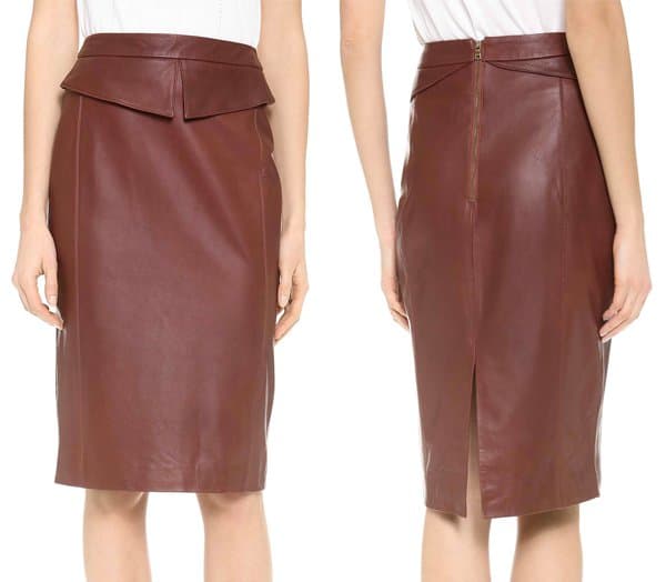 Jenni Kayne Peplum Pencil Skirt