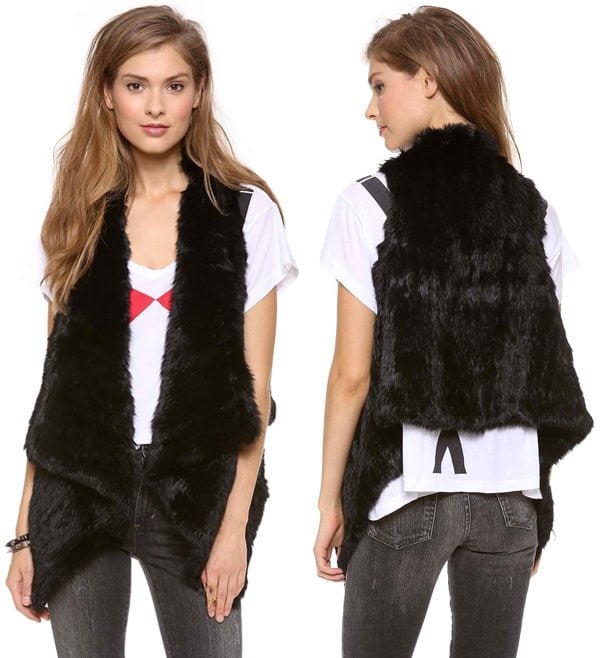 Jocelyn Coco Rabbit Fur Vest