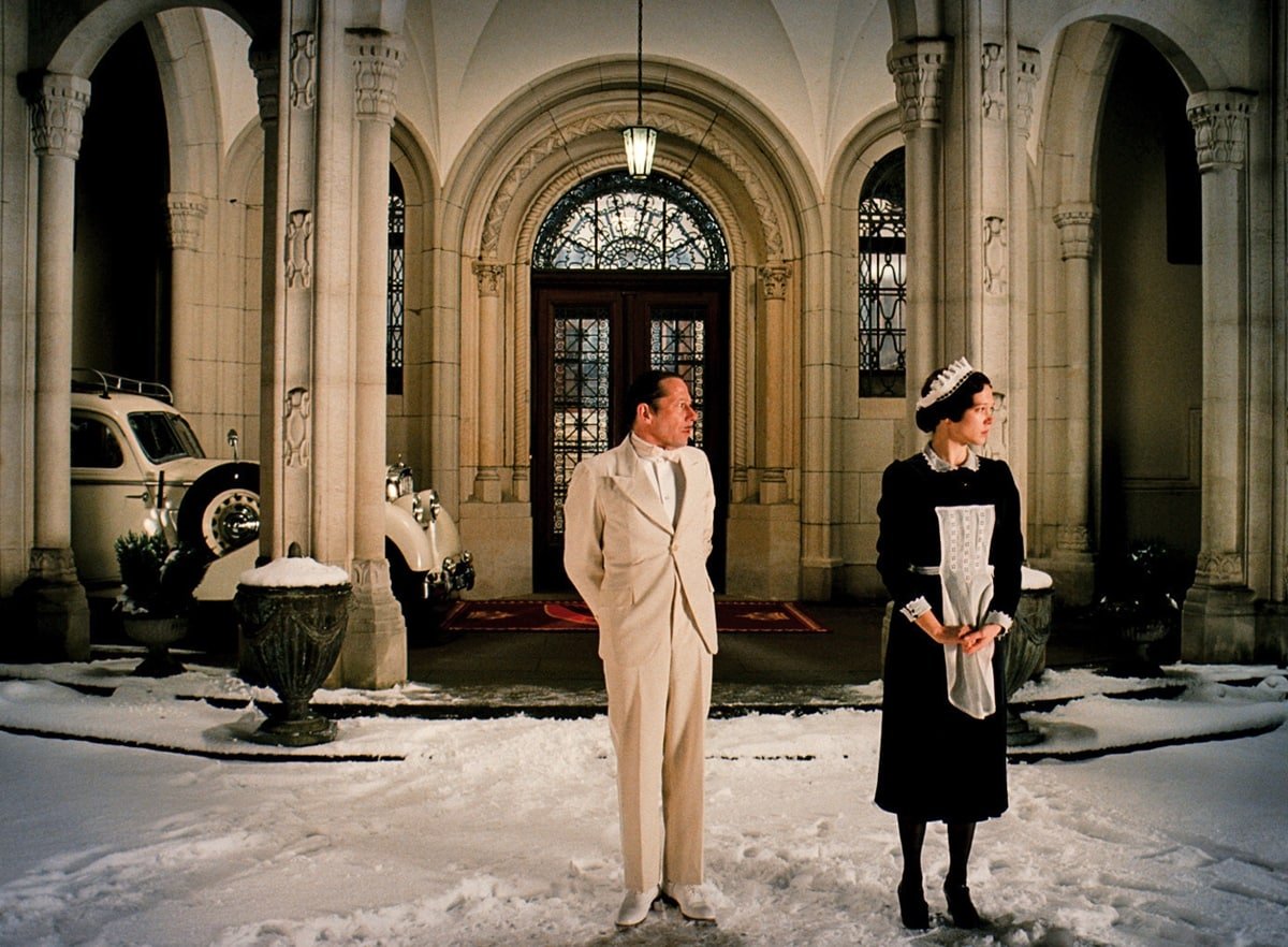 Léa Seydoux as Clotilde and Mathieu Amalric as Serge X in the 2014 comedy-drama film The Grand Budapest Hotel