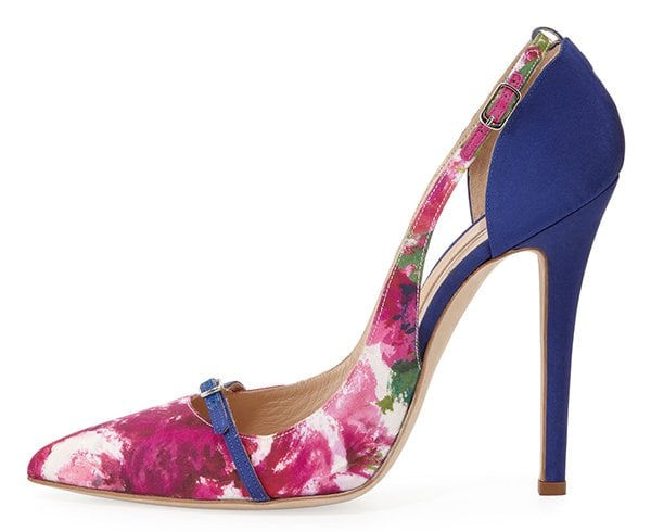 Oscar de la Renta "Kenzie" Pumps in Floral