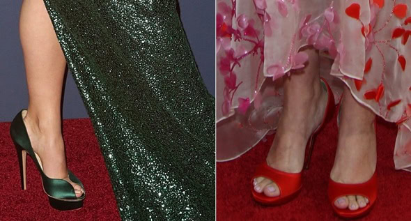 Olivia Wilde's Golden Globes Gown Was a Sparkling MasterpieceAnd So Were  Her Shoes