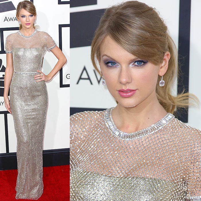 Taylor Swift at the 56th Annual Grammy Awards held at the Staples Center in Los Angeles, California, on January 26, 2014