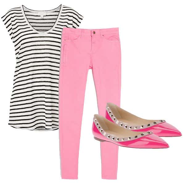 How to Wear Pink Jeans: 8 Chic Outfits With Pink Pants