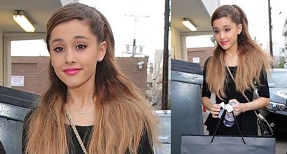 Ariana Grande Embraces Fake Hair On Chanel Shopping Trip