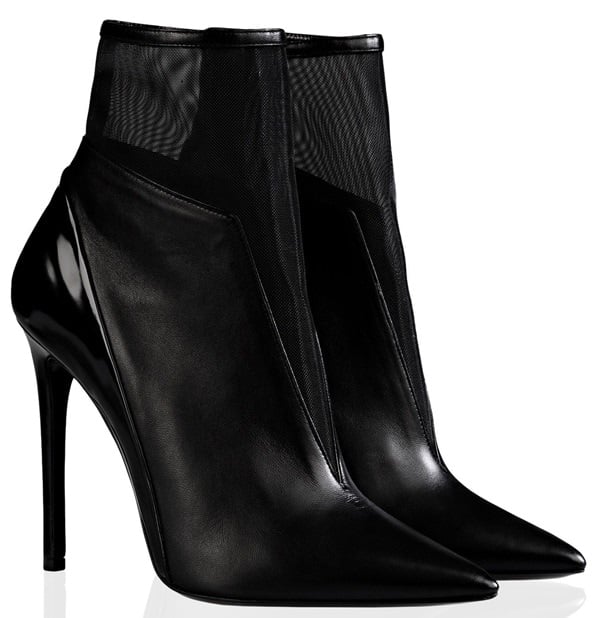 Barbara Bui Mesh-Detailed Ankle Boots