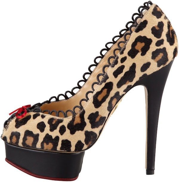Charlotte Olympia "Daphne" Pumps in Leopard Print